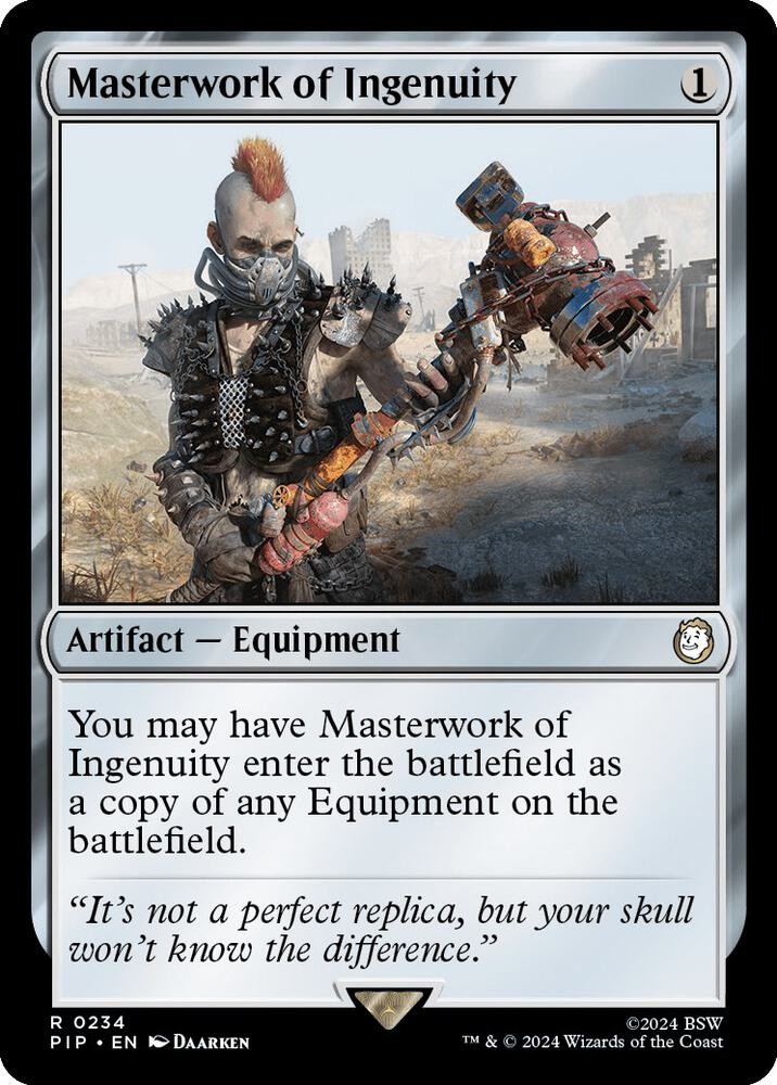 1x Masterwork of Ingenuity - Universes Beyond: Fallout Near Mint - MTG