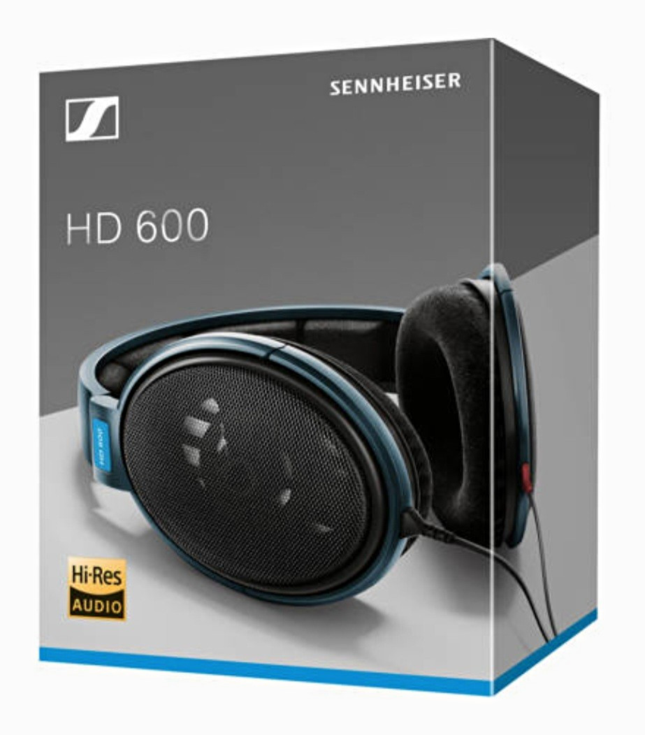 Sennheiser HD 600 Open-Over-Ear Wired Headphones 3.5mm Blue/Black Sennheiser HD 600 Open-Over-Ear Wired Headphones 3.5mm Blue/Black