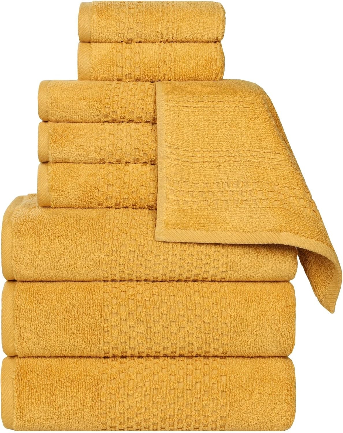 Superior Playa Zero Twist Cotton Medium Weight Towels, for Guest Bath, Bathroom,