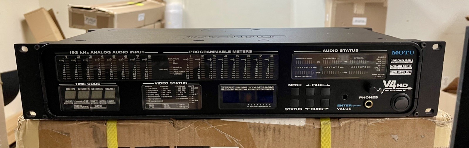 MOTU V4HD FIREWIRE VIDEO/AUDIO INTERFACE - EXCELLENT CONDITION