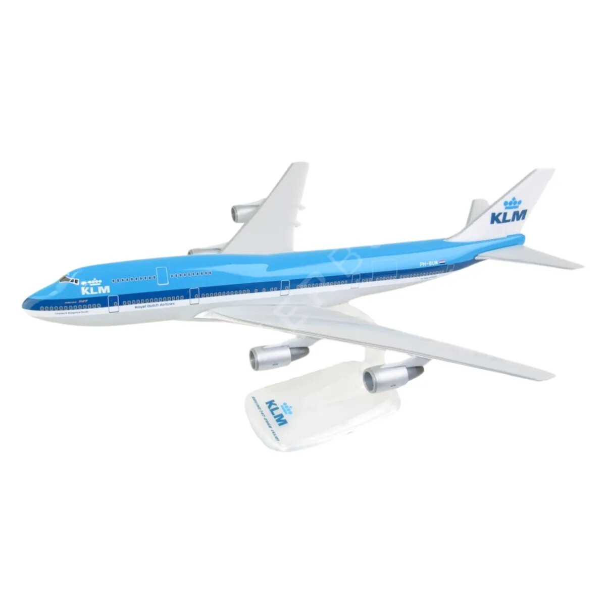 PPC KLM Royal Dutch Airlines Boeing 747-200 PH-BUM Desk Jet Model 1/250 Airplane