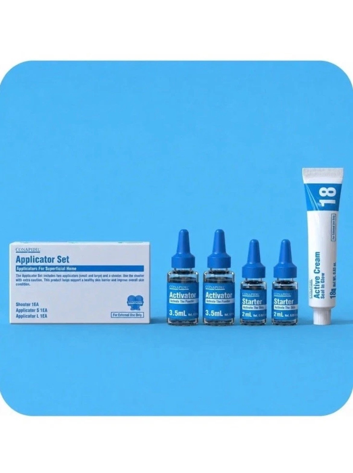 CONAPIDIL Superjection Home Kit 2 Treatments Starter Activator Active Cream