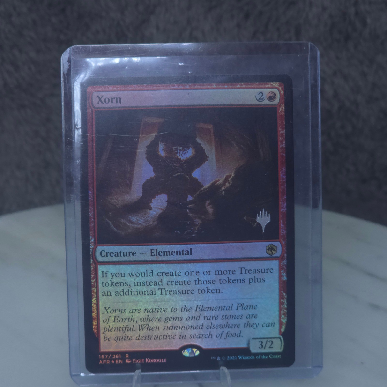 Magic the Gathering Xorn Red Foil Rare Adventures in the Forgotten