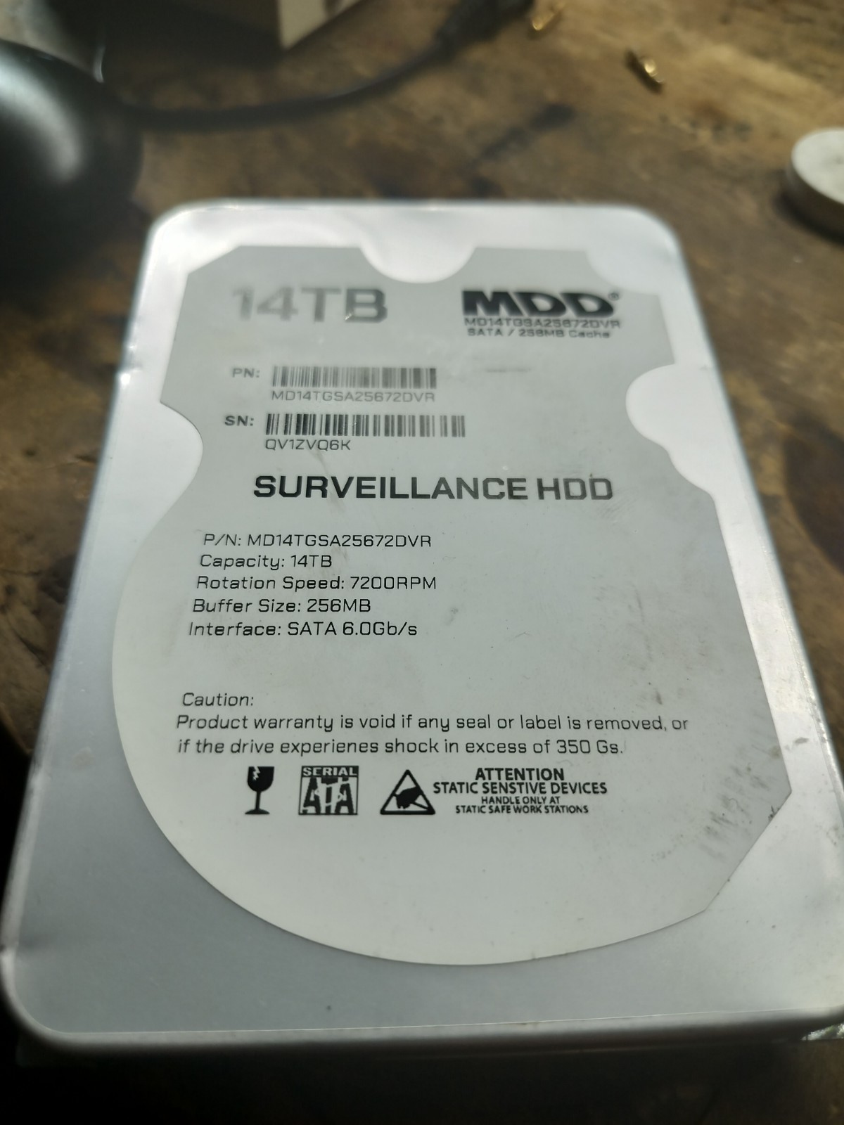 MDD 14TB Internal Surveillance HDD SATA III Hard Drive for CCTV DVR Cameras MDD 14TB Internal Surveillance HDD SATA III Hard Drive for CCTV DVR Cameras