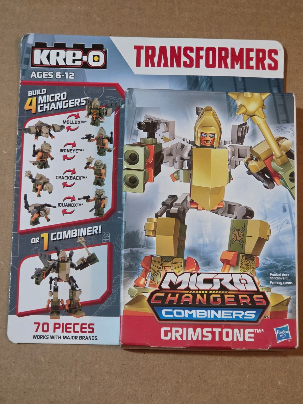 KRE-O Transformers Grimstone Micro Changers Combiners A7827 New Sealed Kreon KRE-O Transformers Grimstone Micro Changers Combiners A7827 New Sealed Kreon