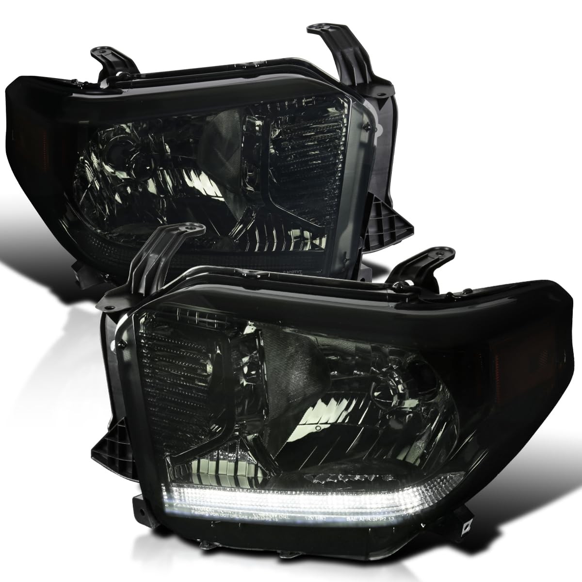 Smoke Lens LED Strip Headlights