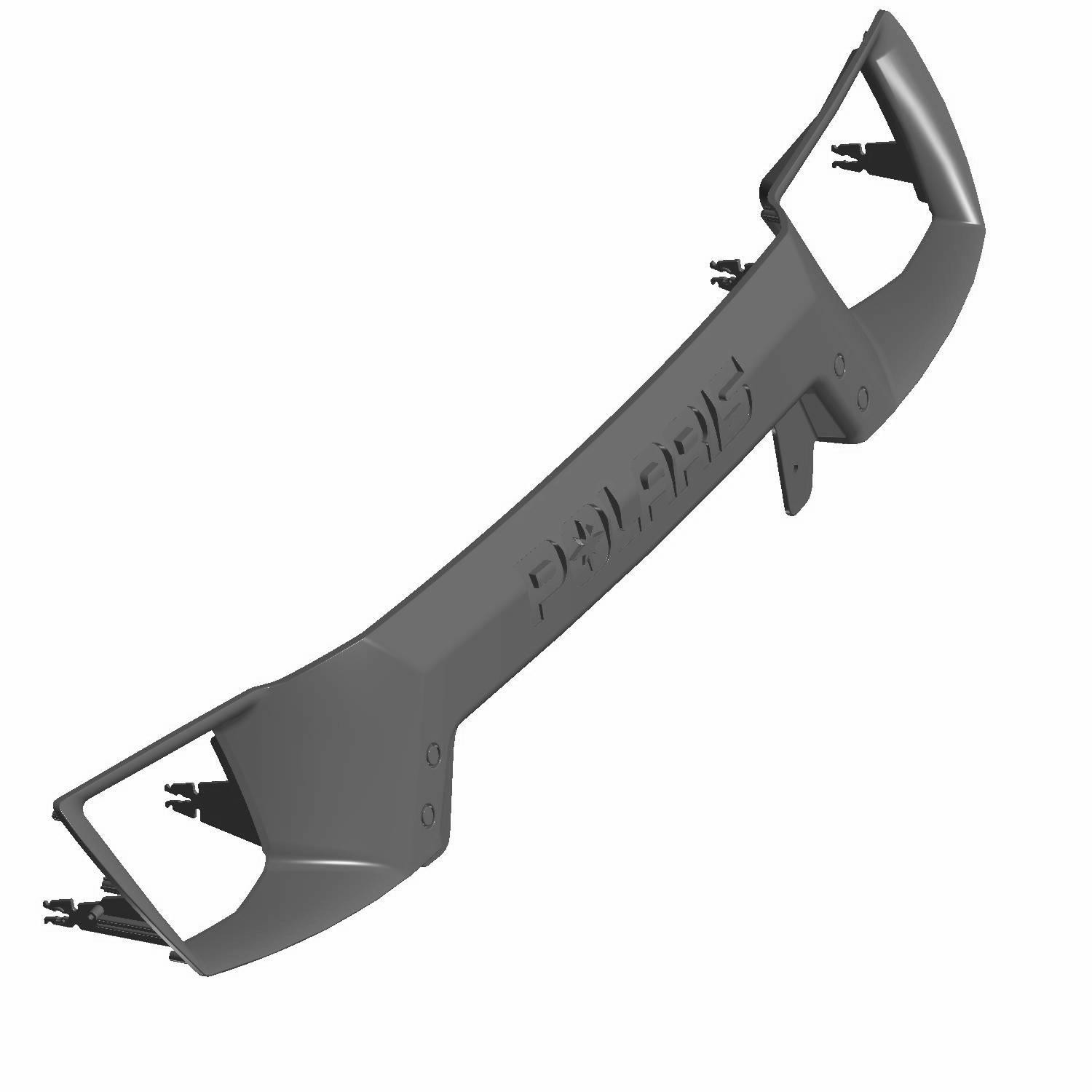 Polaris Hood Grille, Gloss Black, for RANGER Models, Genuine OEM - 5435728-070