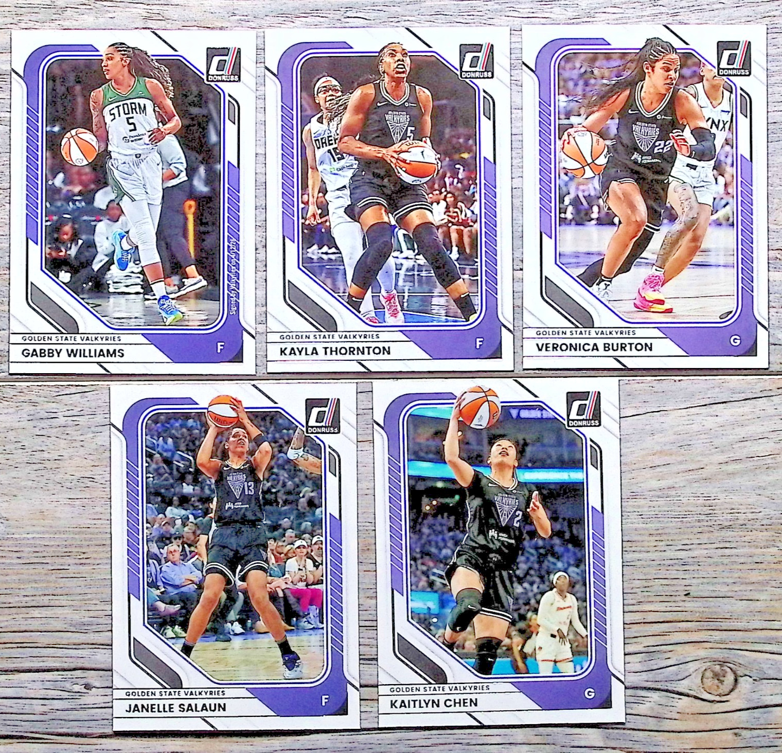 2026 Panini Donruss WNBA Golden State Valkyries Team Set (5) Cards