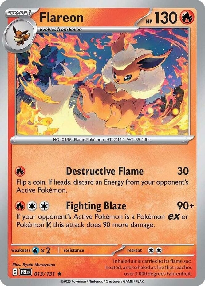 Flareon - 013/131 - Holo Rare - Near Mint