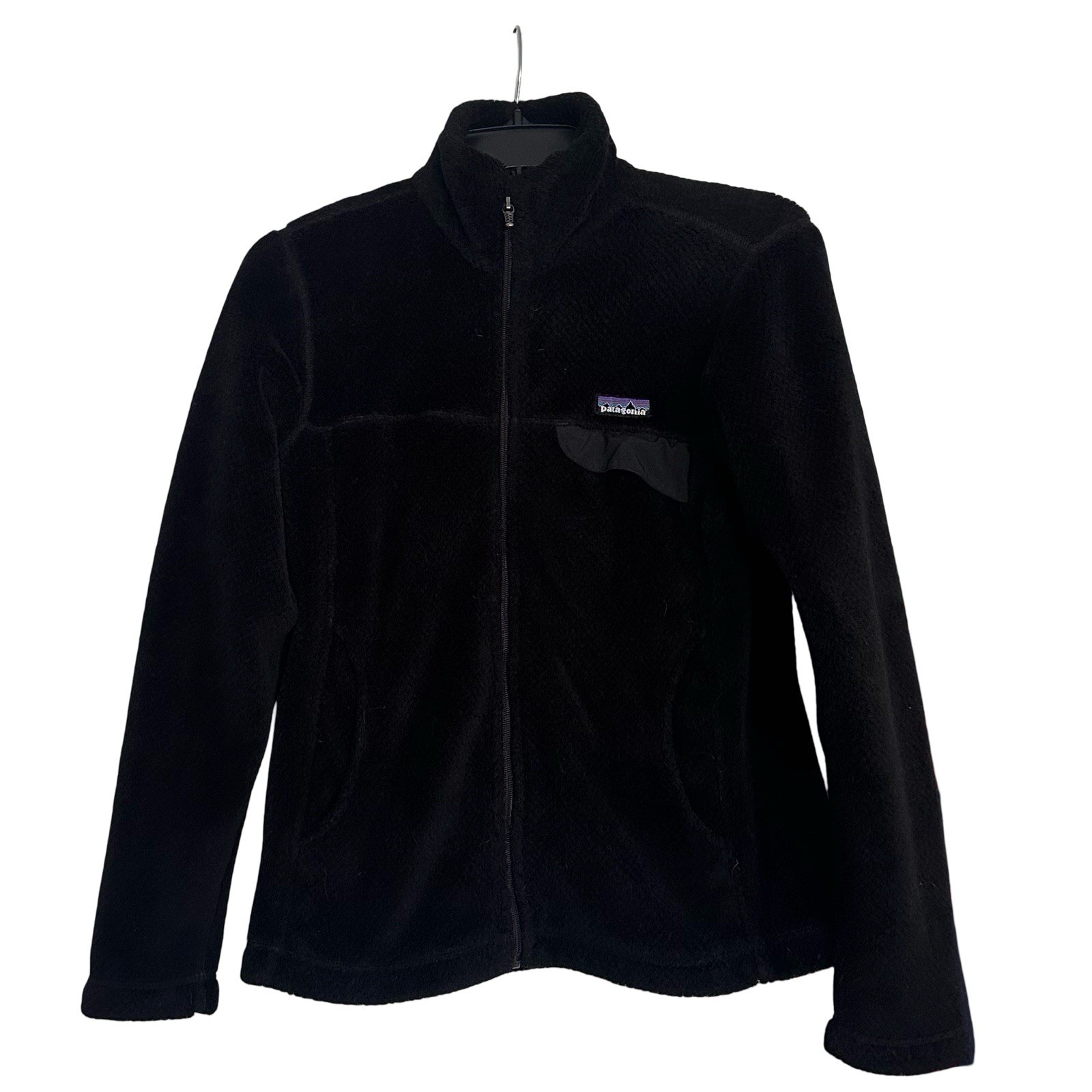 Patagonia Women\'s Black Soft Polar-Tec Fleece Full Zip Jacket With Pockets S Patagonia Women\'s Black Soft Polar-Tec Fleece Full Zip Jacket With Pockets S