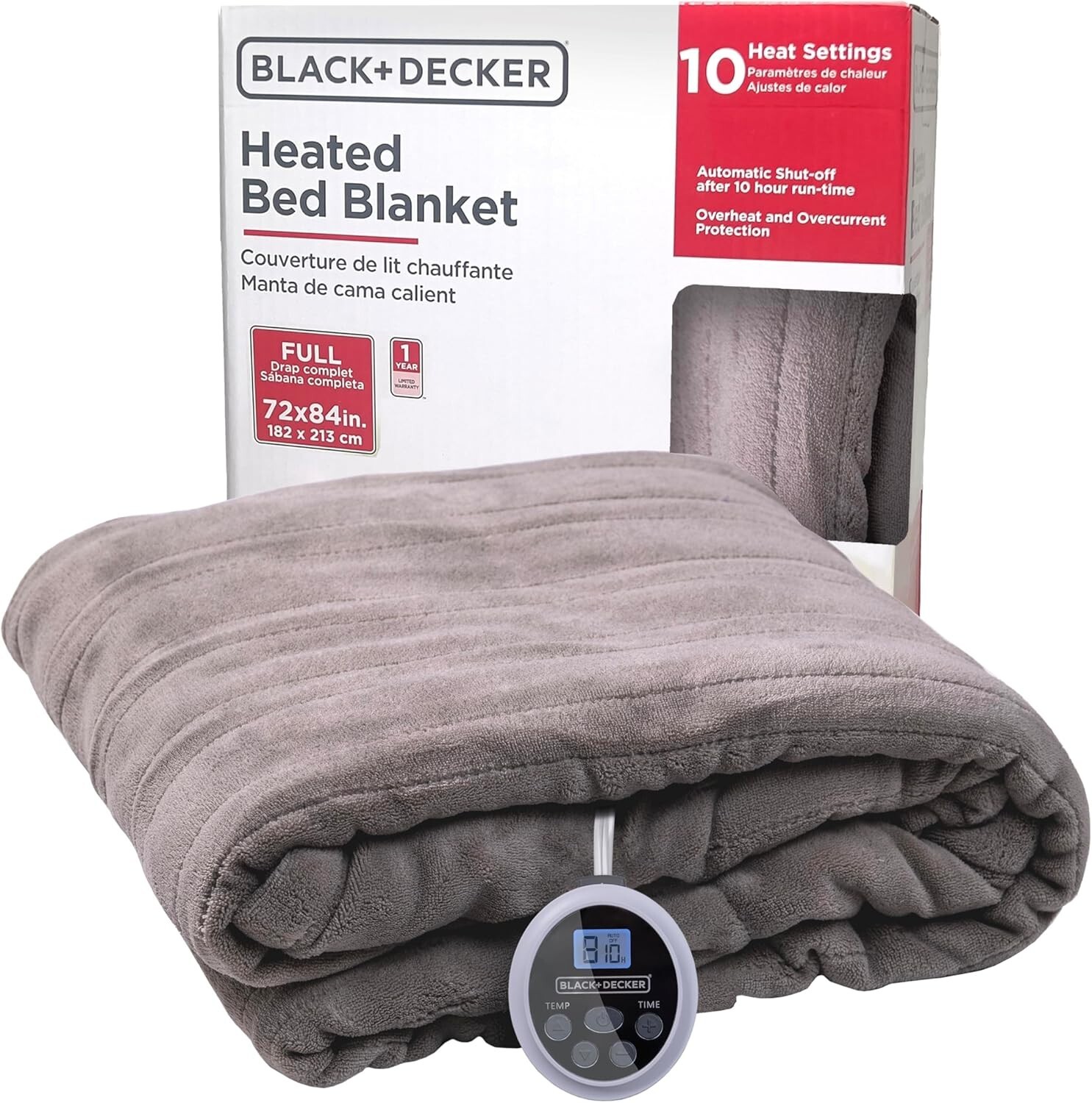 BLACK+DECKER Heated Full Blanket, 72\ BLACK+DECKER Heated Full Blanket, 72\