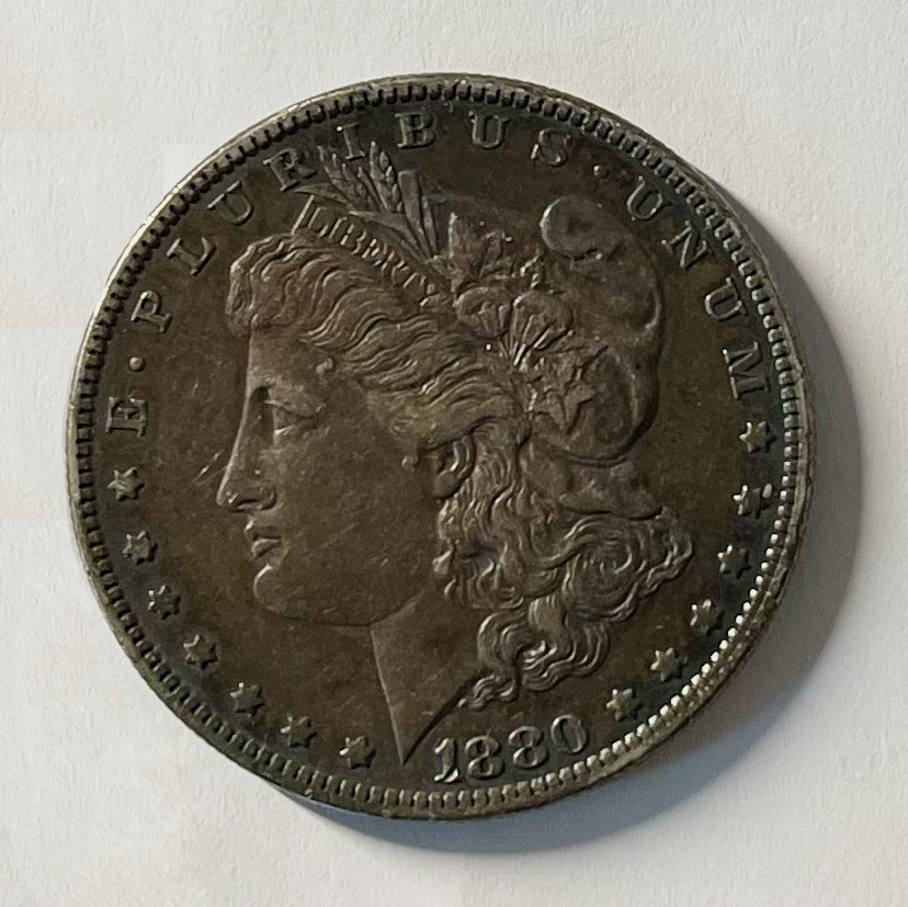 1880-O Morgan Silver Dollar $1 New Orleans Mint 90% Silver 1880-O Morgan Silver Dollar $1 New Orleans Mint 90% Silver