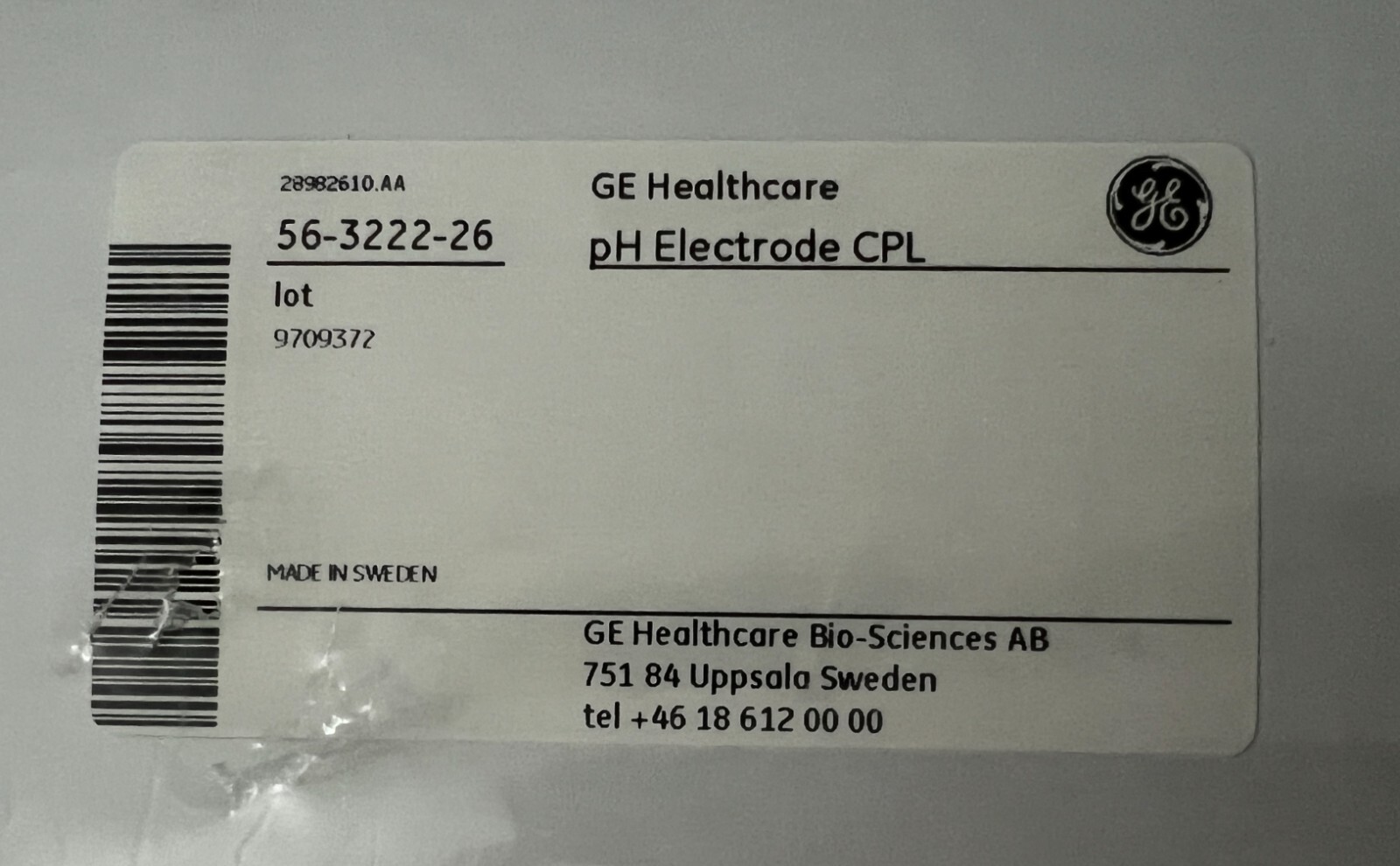 Cytiva GE AKTA pH Electrode Complete and Accessory for AKTAready, AKTApilot