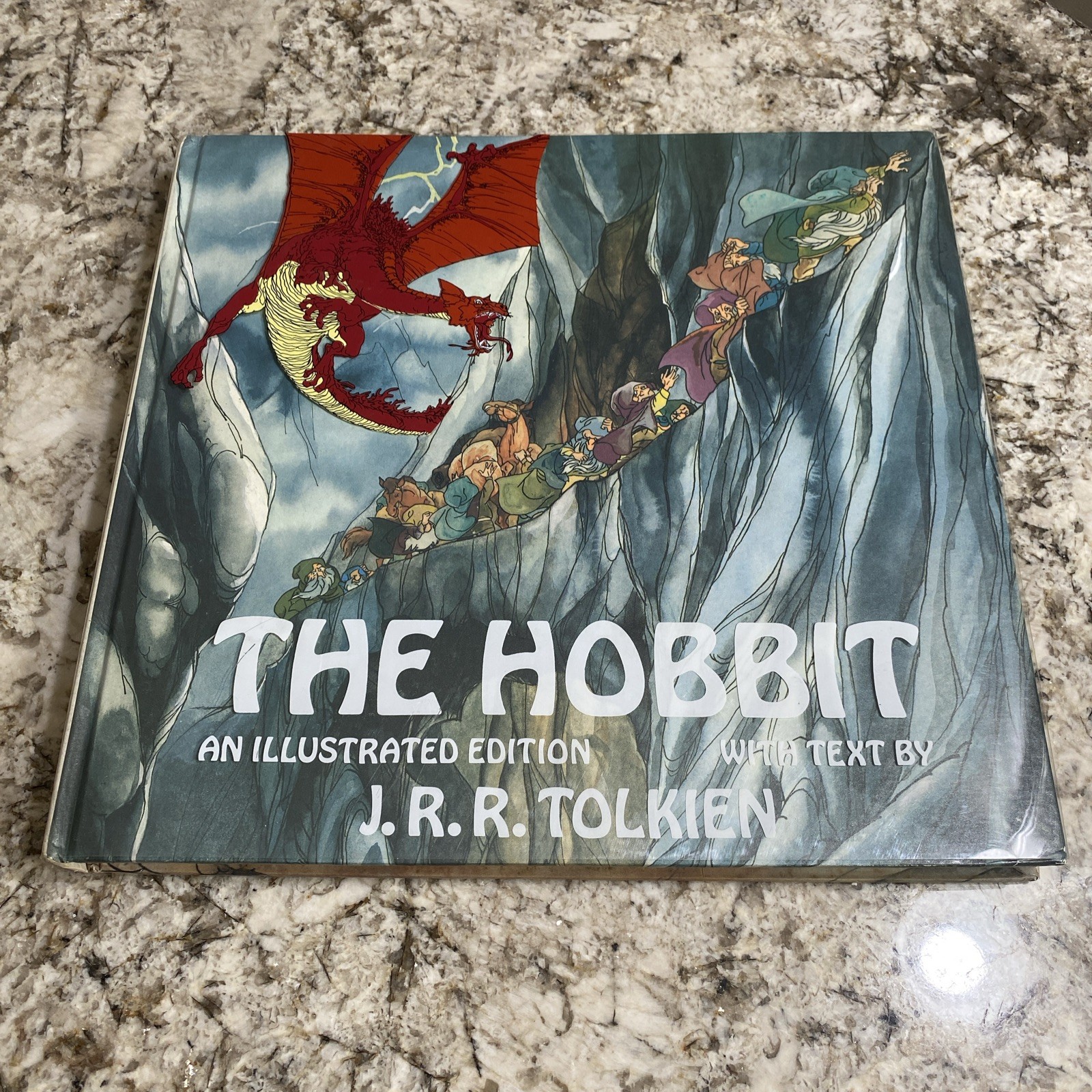 The Hobbit: An Illustrated Edition JRR Tolkien 1977 Abrams w/Slip Cover Original