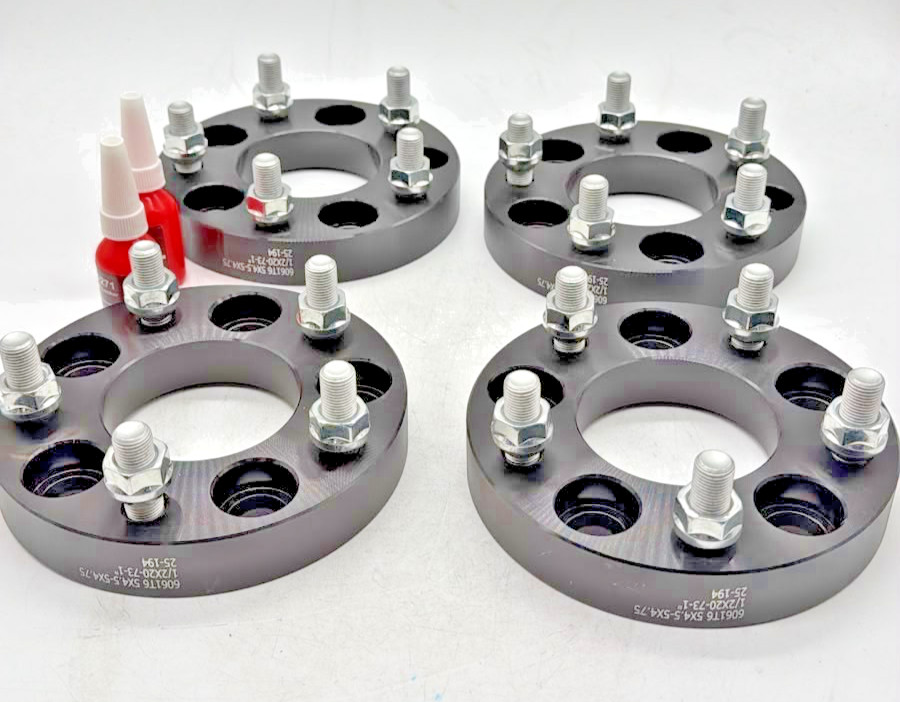 4PC 1” Wheel Adapters 5x4.5 to 5x4.75 1/2-20 Studs 73mm 25-194