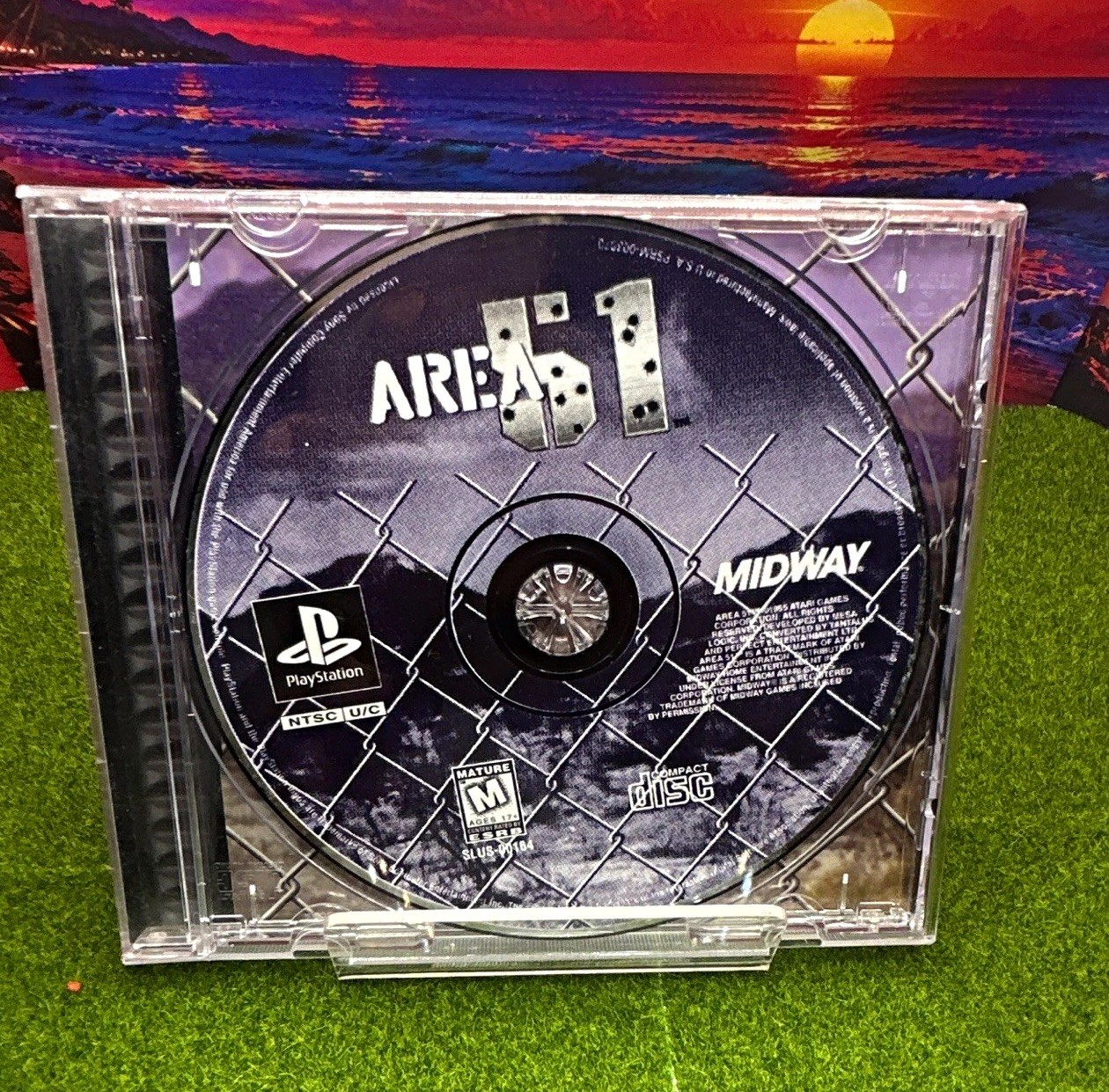 Midway Area 51 Sony PlayStation 1 PS1 Shooter w/ Manual M NTSC-U/C 1995