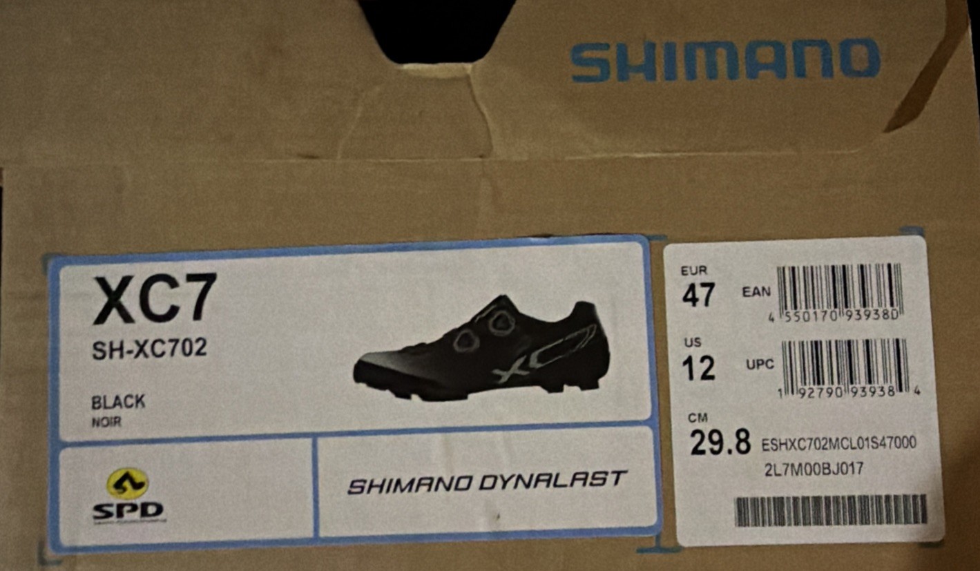 Shimano SH-XC702 Dynalast Men\'s Cycling Shoes - BLACK NOIR us 12 eur 47 Shimano SH-XC702 Dynalast Men\'s Cycling Shoes - BLACK NOIR us 12 eur 47