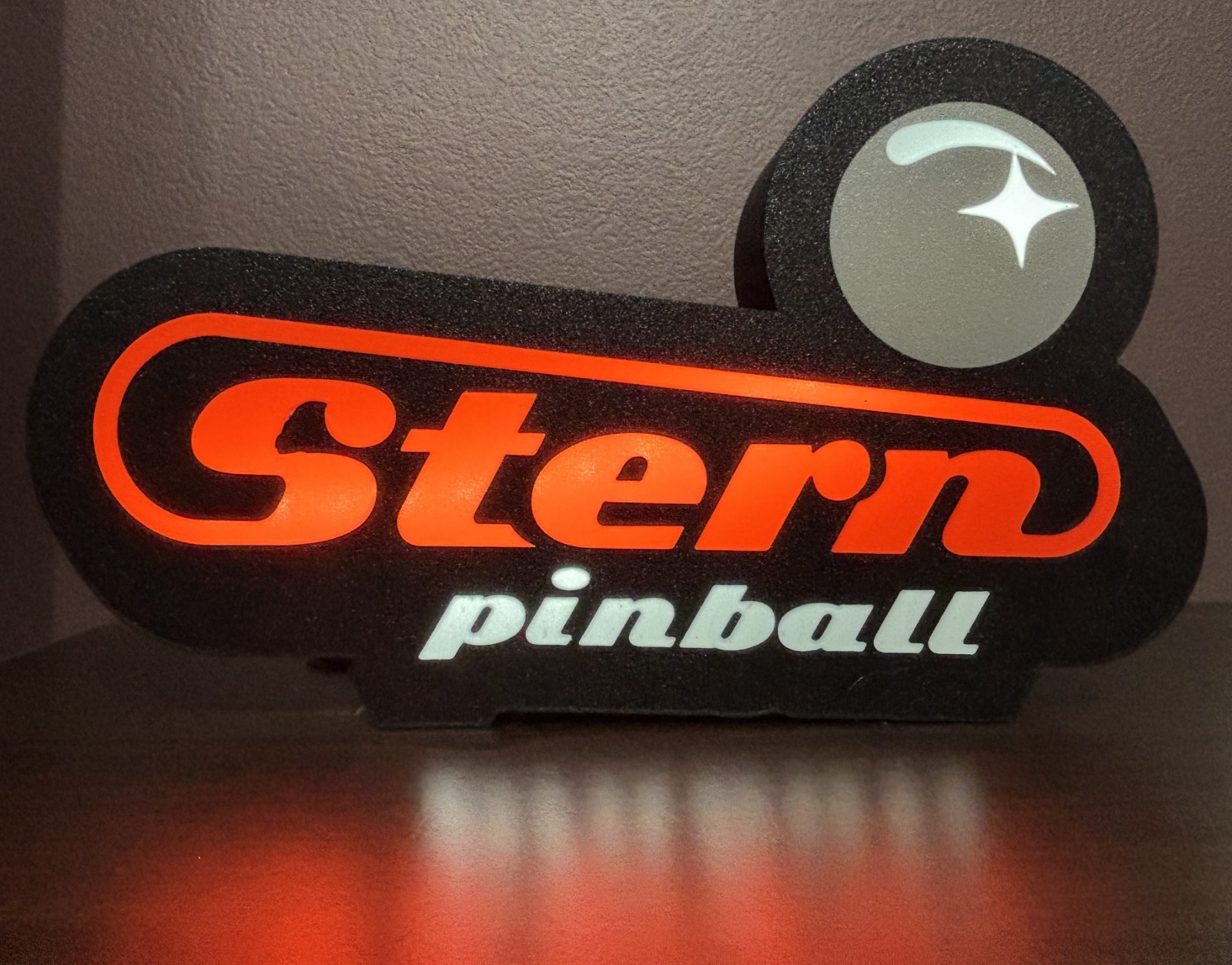 Lighted Stern Pinball Sign Lighted Stern Pinball Sign