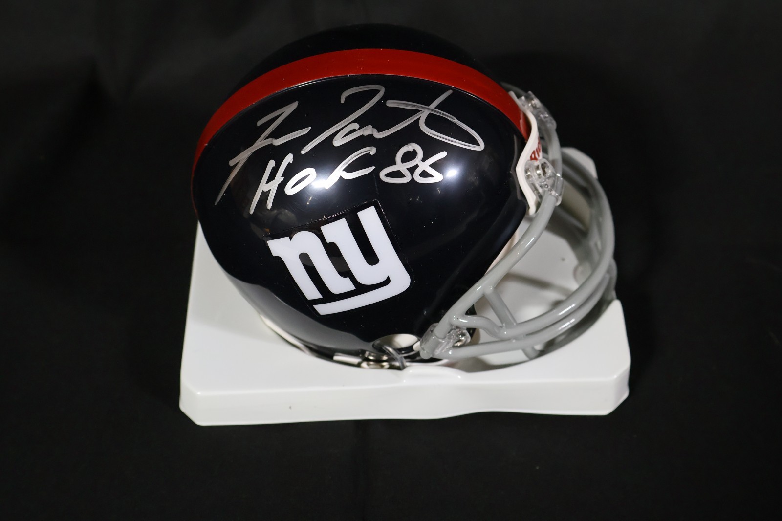 Fran Tarkenton Autographed Signed HOF 86 Inscribed N. Y. Giants Mini Helmet JSA