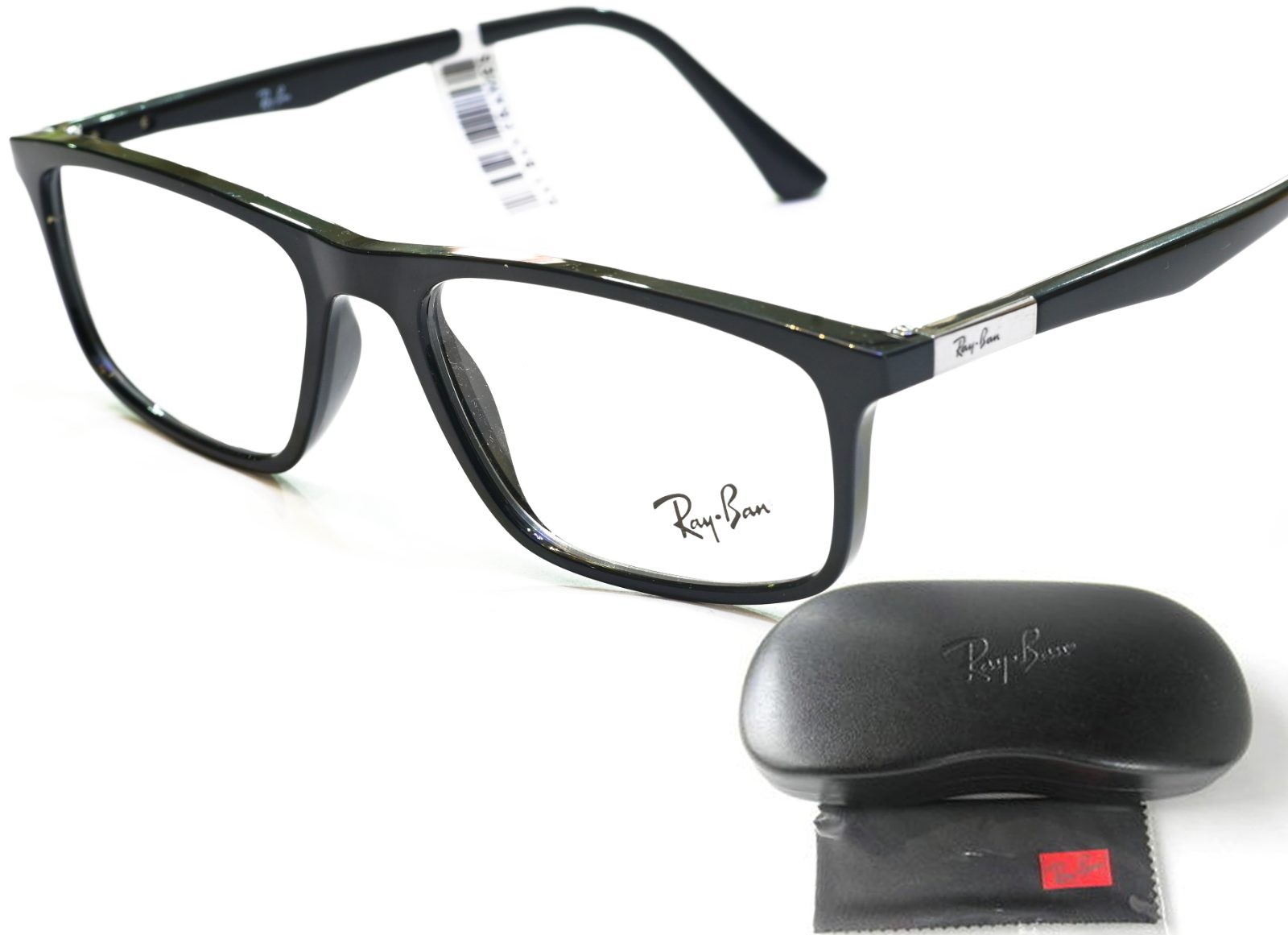 Ray Ban RX7128II 2000 Black Frames Reading Glasses/Bifocal/Progressive Lenses