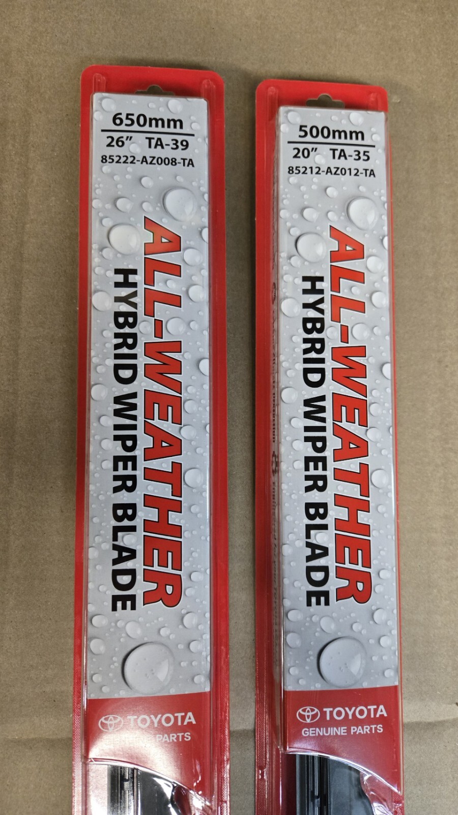 2008-2018 TOYOTA HIGHLANDER Genuine Wiper Blade Set 8TA 12TA