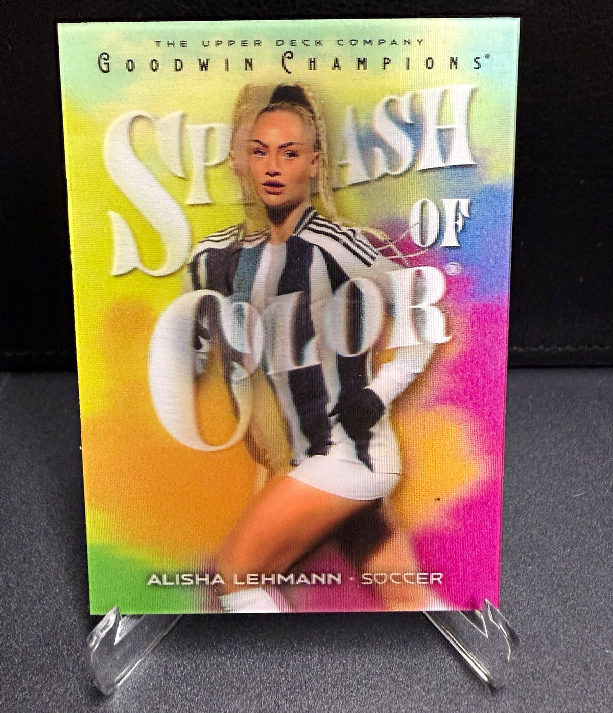 Upper Deck 2025 Goodwin Champions Alisha Lehmann Splash of Color 3D Lenticular