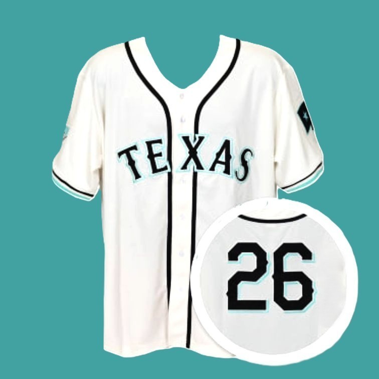 TEXAS RANGERS DUDE PERFECT JERSEY THEME NIGHT 8-21-26 SIZE 2XL