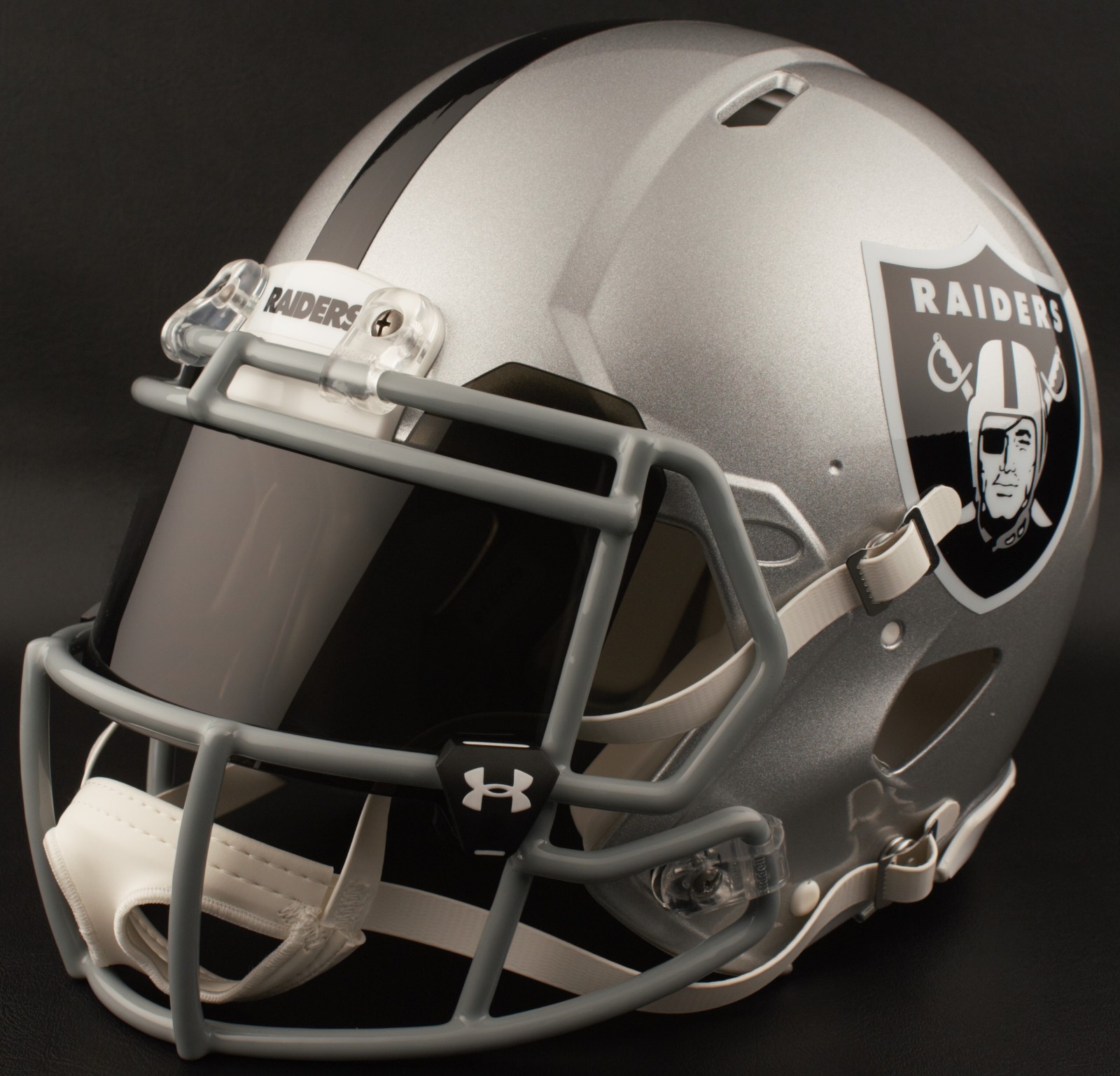 ***CUSTOM*** OAKLAND RAIDERS Full Size NFL Riddell SPEED Football Helmet