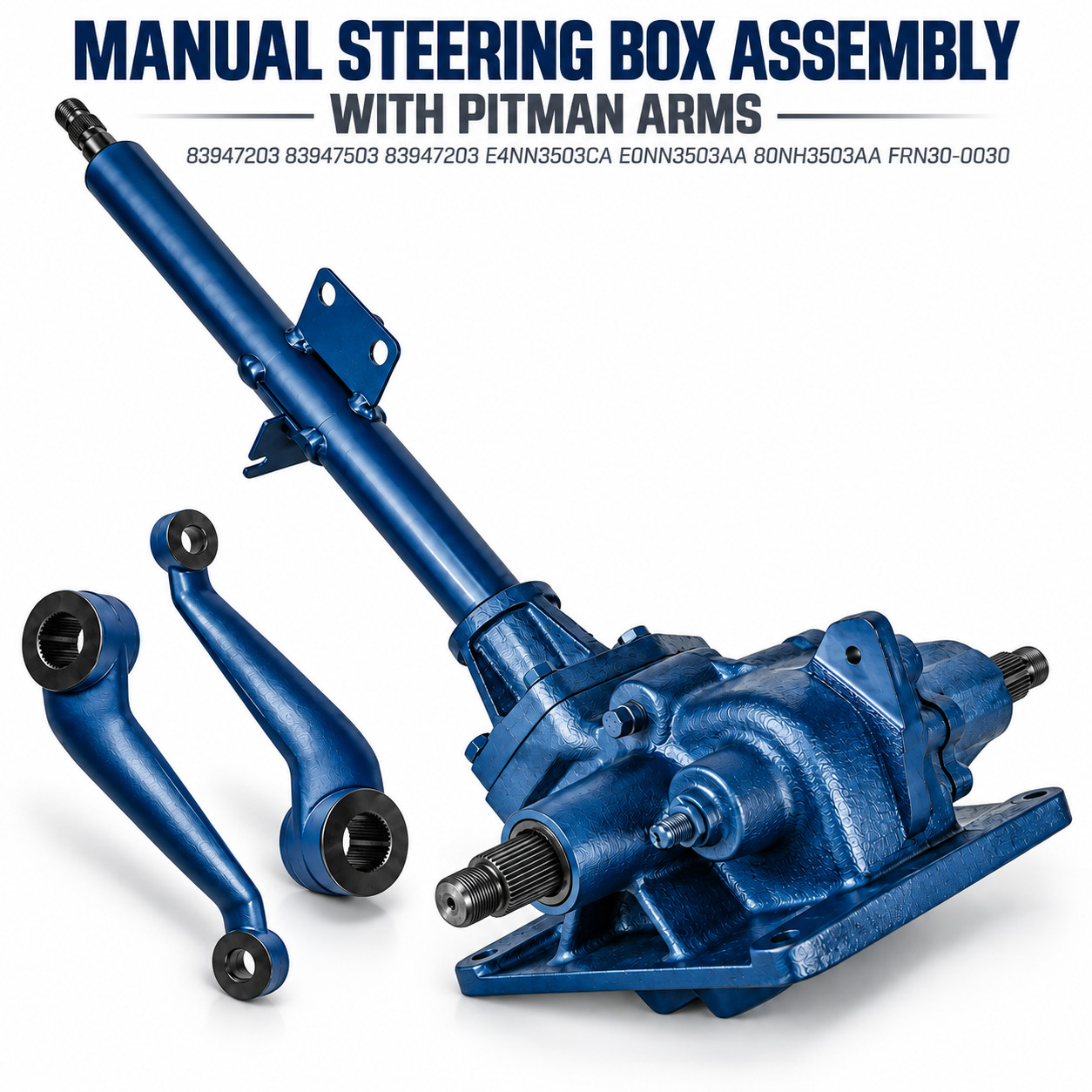 Complete Steering Box w/ Arms fits Ford E0NN3503AA 4610 5030 2000 3000 83947203