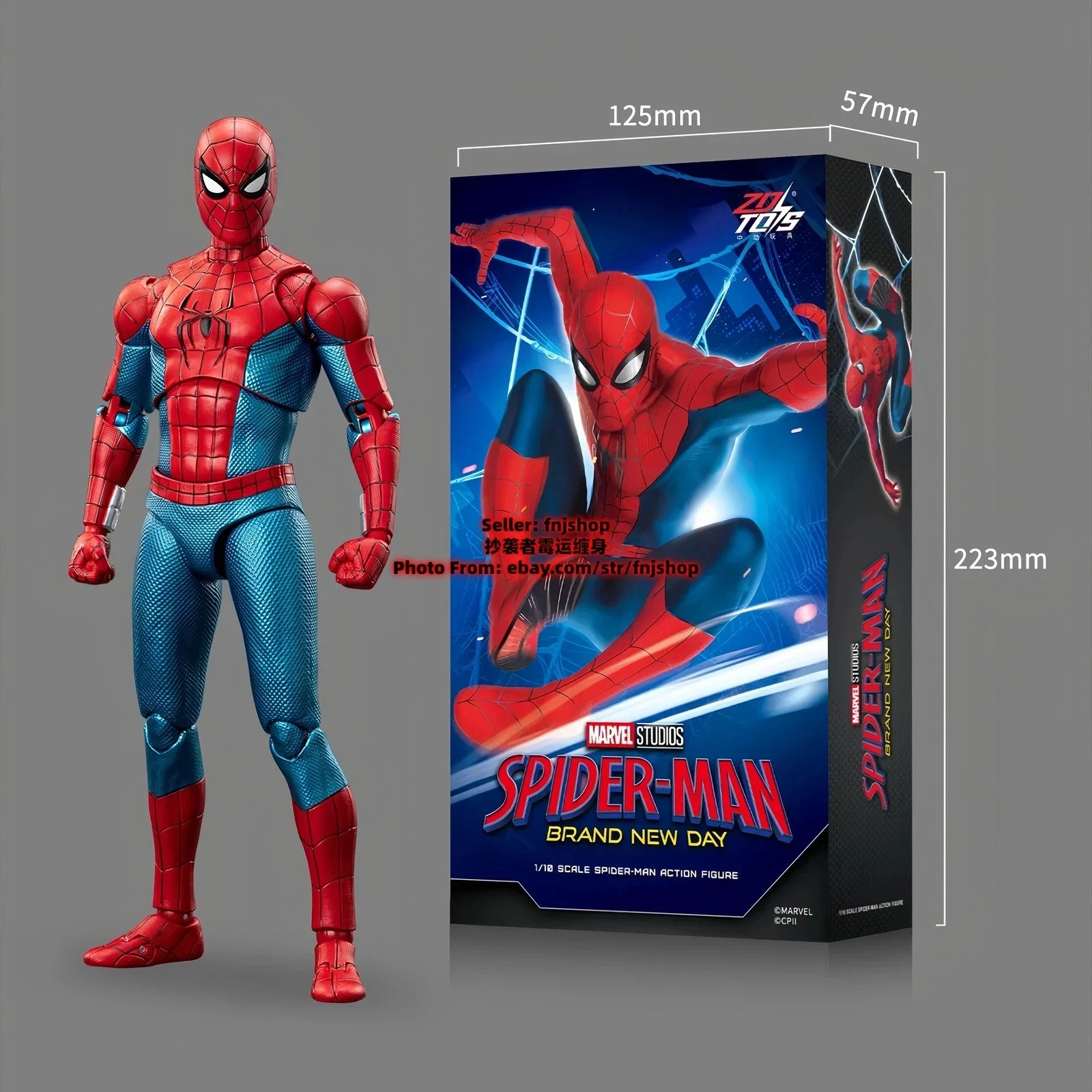 Hot-New ZD Toys Spider-Man Brand New Day 110 Collectible Action Figure IN STOCK