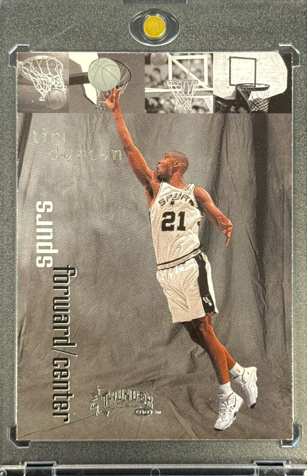 TIM DUNCAN RARE 1998 GREY SKYBOX THUNDER INVESTMENT CARD SPURS GOAT MINT B TIM DUNCAN RARE 1998 GREY SKYBOX THUNDER INVESTMENT CARD SPURS GOAT MINT B