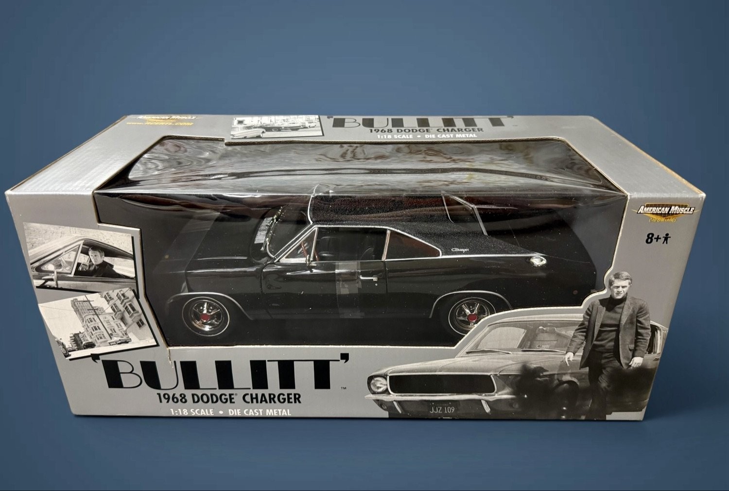 1968 Dodge Charger 1 Diecast Model Car OEM Ertl 1:18 Black NIB Item 36685