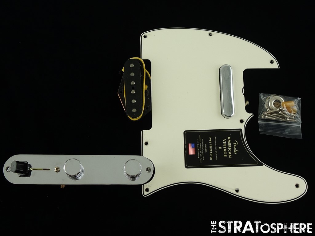 Fender AV II American Vintage 1963 63 Tele LOADED PICKGUARD Parchment