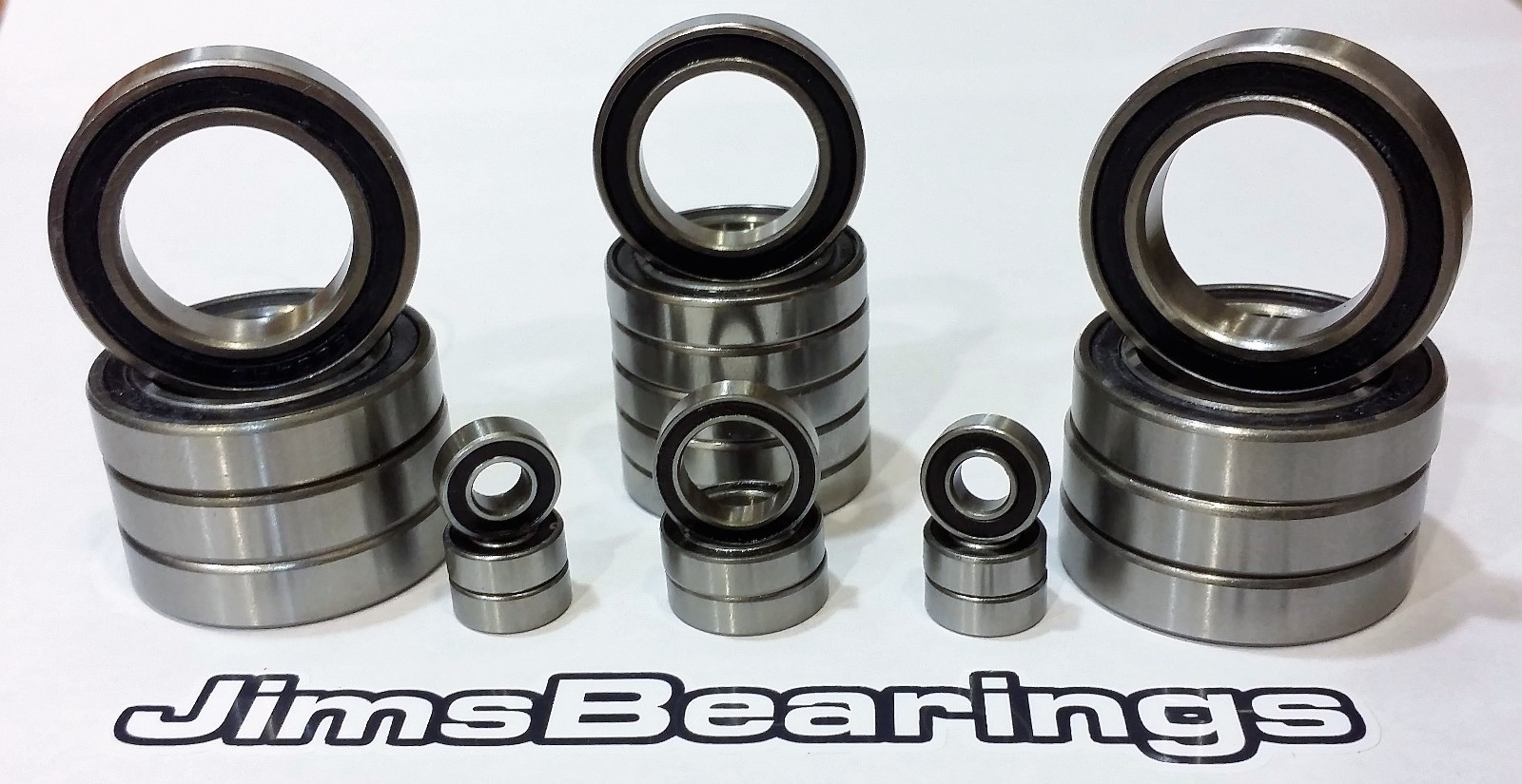Tamiya TT-02 & TT-02 D rubber sealed bearing kit (16 pcs) Jims Bearings tto2