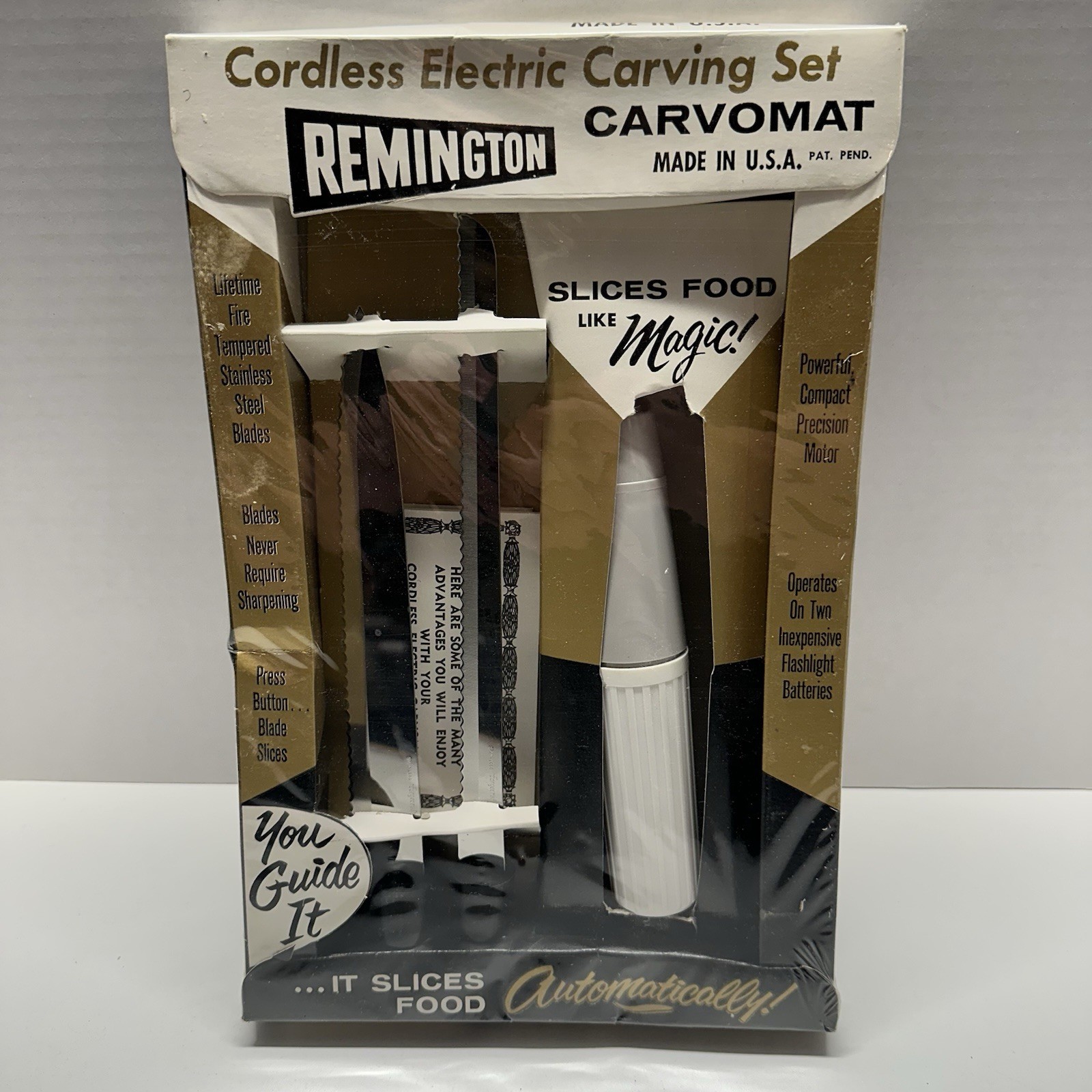 Vintage Remington Carvomat Electric Cordless Carving Knife Unopened Sealed USA Vintage Remington Carvomat Electric Cordless Carving Knife Unopened Sealed USA