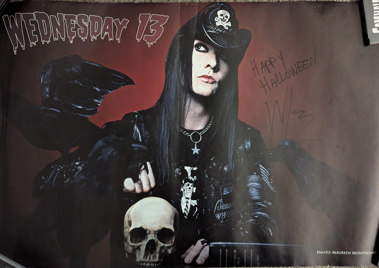 RARE WEDNESDAY 13 VINTAGE SIGNED TOUR POSTER MURDERDOLLS LARGE RARE WEDNESDAY 13 VINTAGE SIGNED TOUR POSTER MURDERDOLLS LARGE