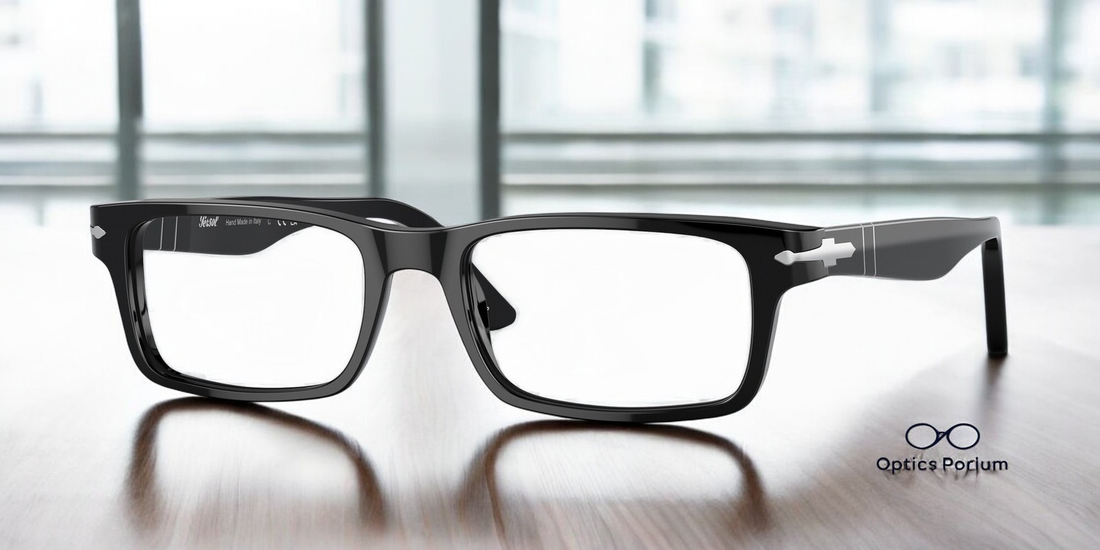 PERSOL PO3050V 95 Black Demo Lens 53 mm Men's Eyeglasses PERSOL PO3050V 95 Black Demo Lens 53 mm Men's Eyeglasses