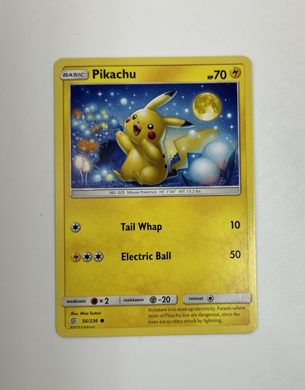 2019 Pokémon TCG Unified Minds Pikachu #56/236 Regular Common NM 2019 Pokémon TCG Unified Minds Pikachu #56/236 Regular Common NM