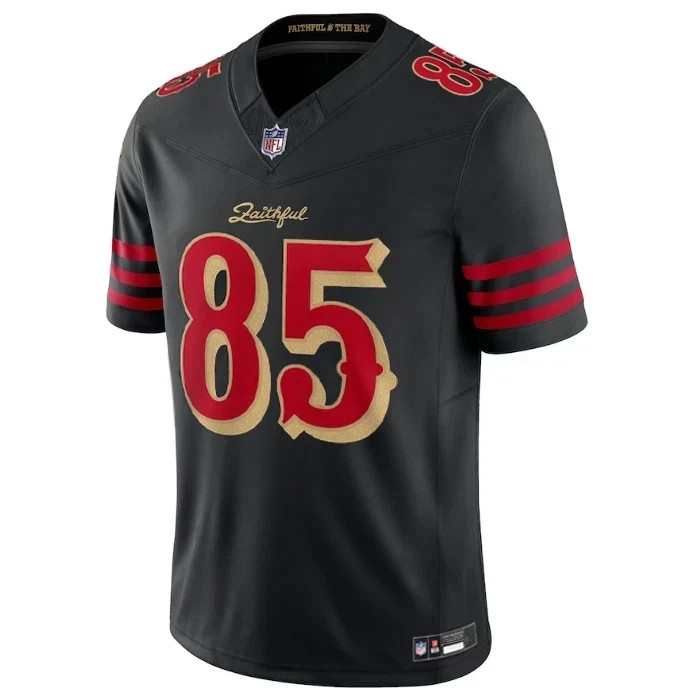 Men\'s 49ers #85 George Kittle Black Rivalries Jersey S-2XL New