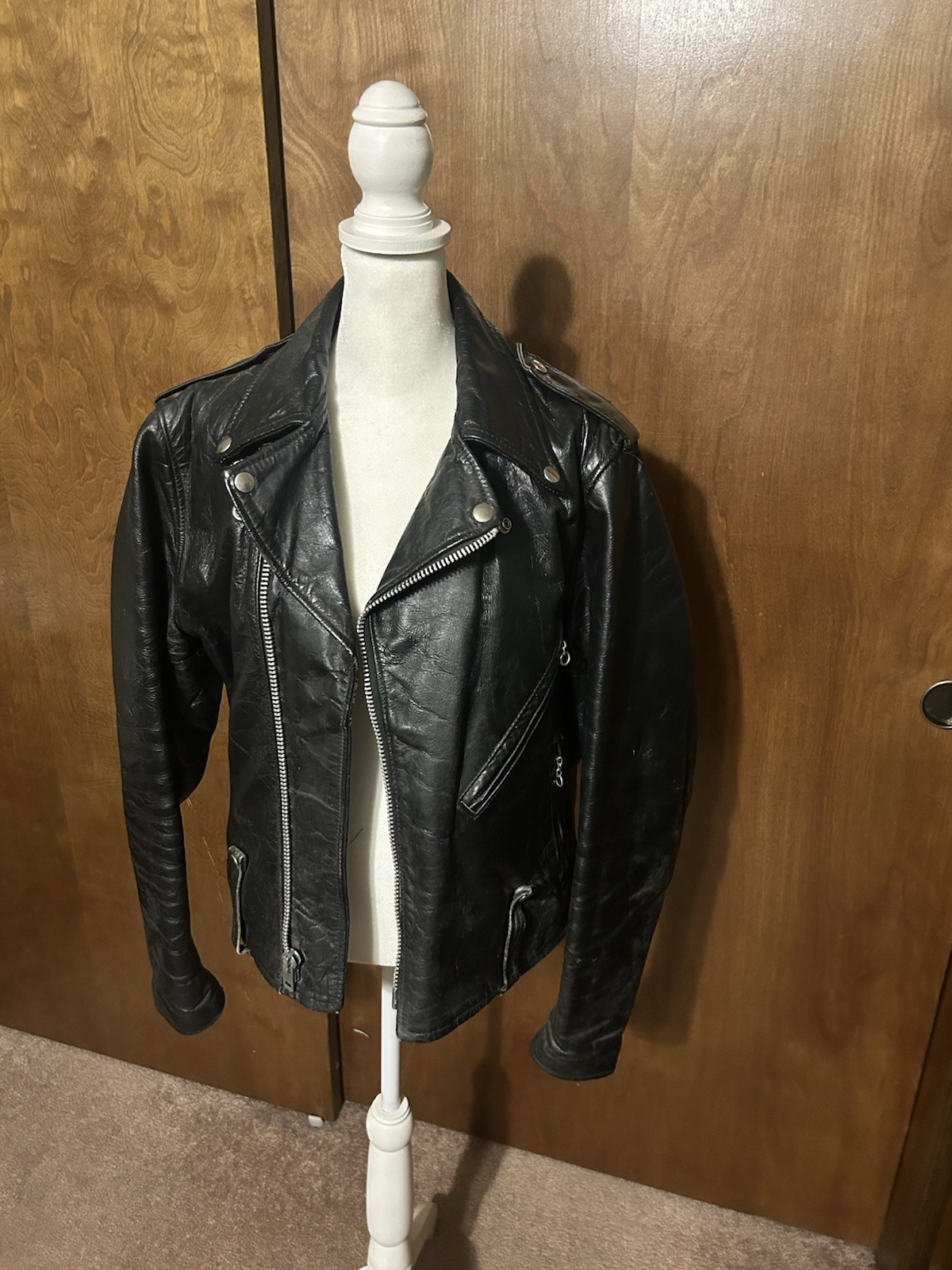 VINTAGE HARLEY DAVIDSON AMF LEATHER JACKET 1970s-1980 SIZE 40 reg VINTAGE HARLEY DAVIDSON AMF LEATHER JACKET 1970s-1980 SIZE 40 reg