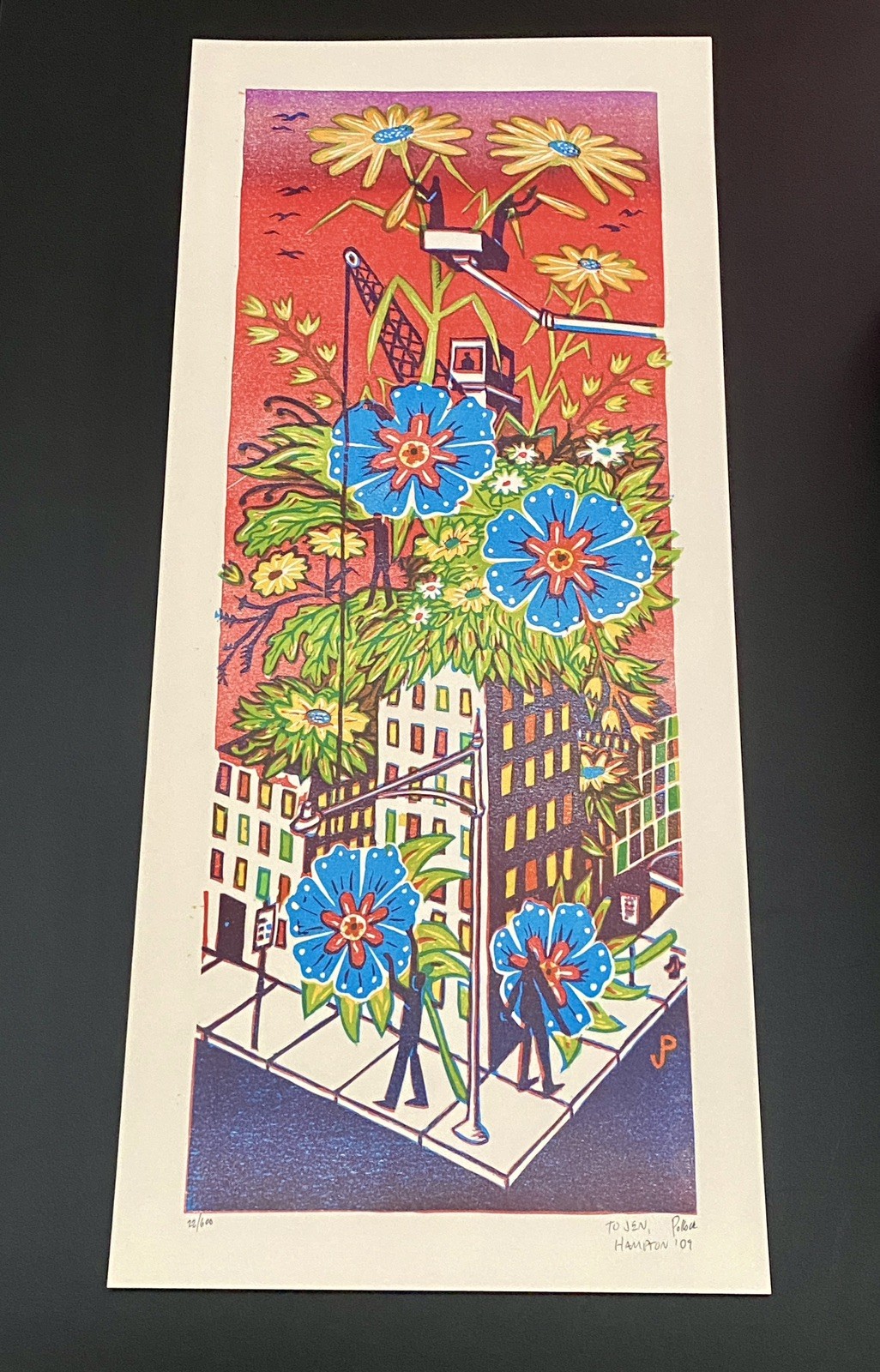 Mint Signed Jim Pollock Limited Ed Spring Construction Art Print (Phish Artist)