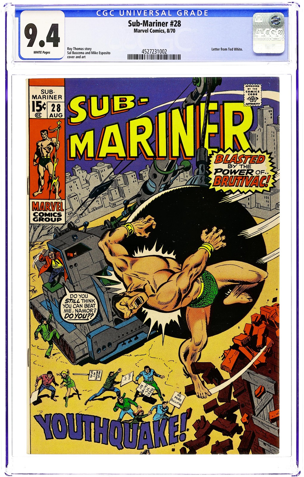 Sub-Mariner #28 CGC 9.4 1970 4527231002