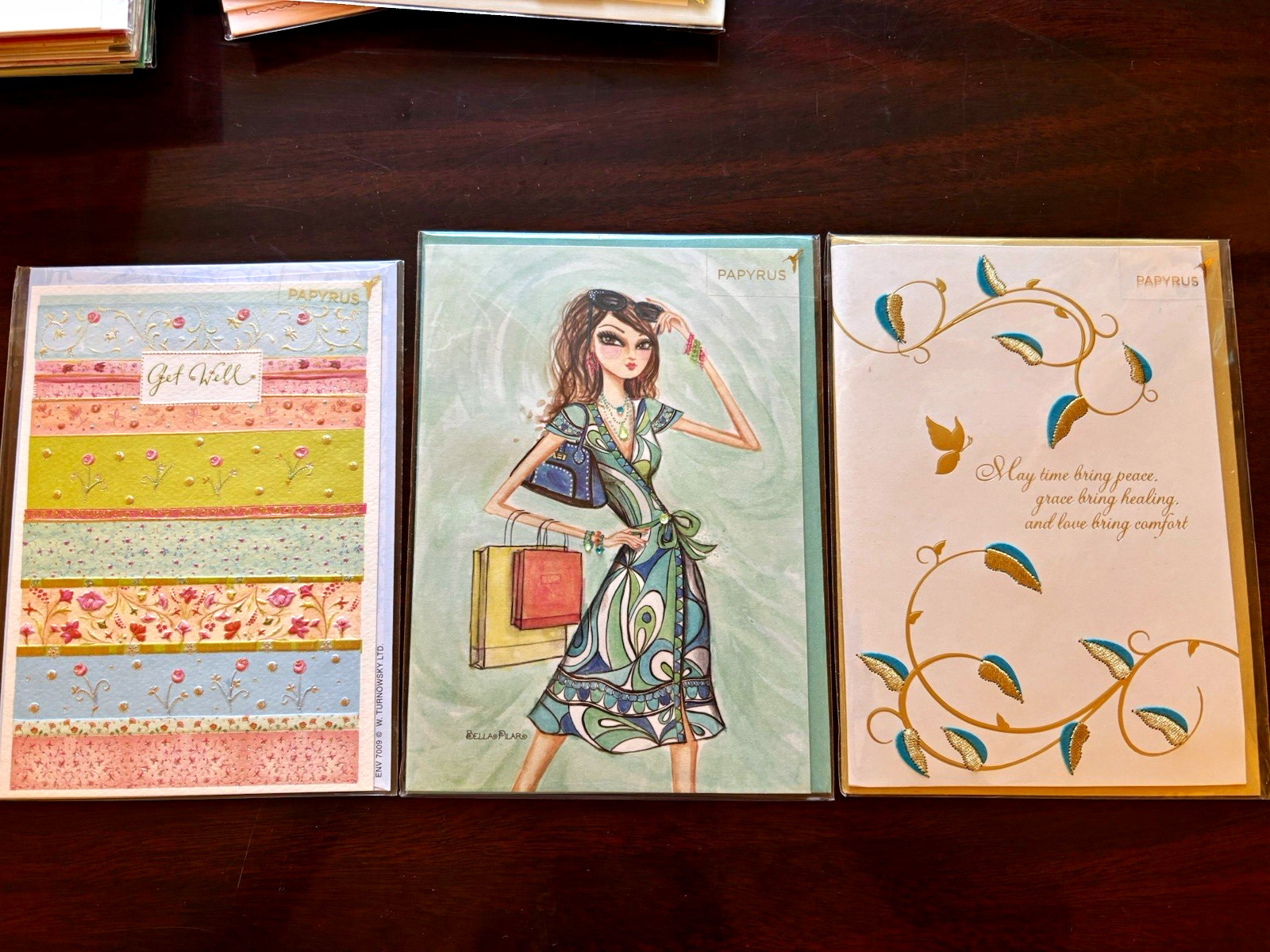 Papyrus Greeting Cards - Bella Pilar & More - Lot Of 3 Rare Hard to Come Across Papyrus Greeting Cards - Bella Pilar & More - Lot Of 3 Rare Hard to Come Across