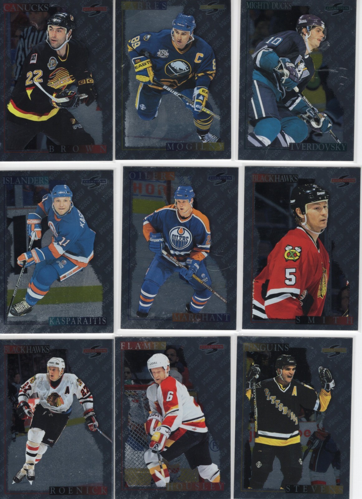 1995 Score BLACK ICE ARTIST PROOFS You Pick Very Rare Cards