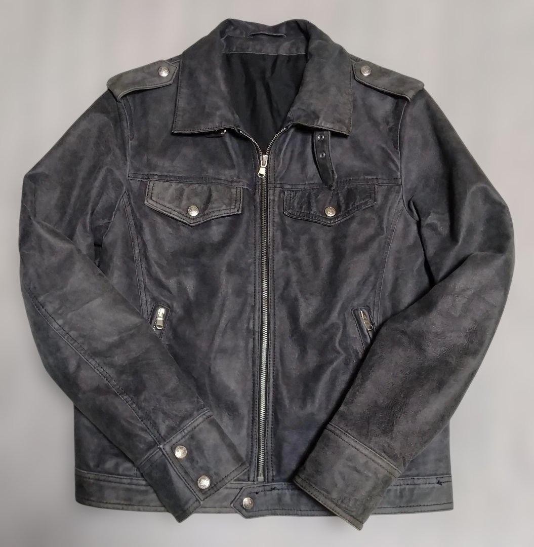 Schott Leather Jacket Men M Goatskin Black New