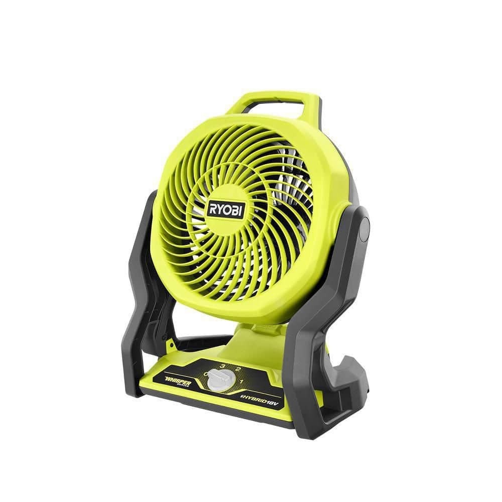 RYOBI ONE+ 18V Cordless Hybrid WHISPER SERIES 7-1/2 in. Fan (Tool Only)