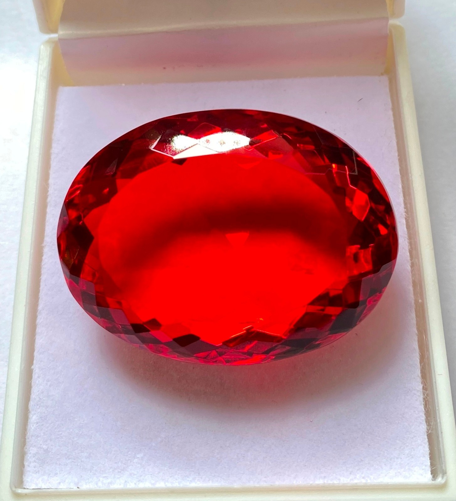 Natural  120 Ct Unique Collection Red Spinel Oval Cut Loose Gemstone