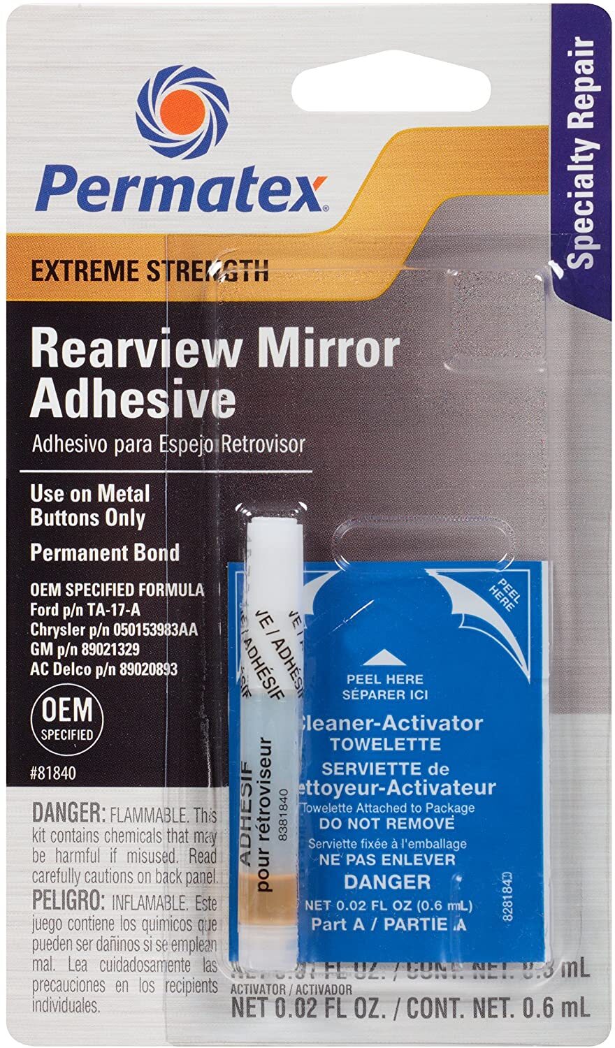 Permatex 81840 Extreme Rearview Mirror Profressional Strength Adhesive Kit Permatex 81840 Extreme Rearview Mirror Profressional Strength Adhesive Kit