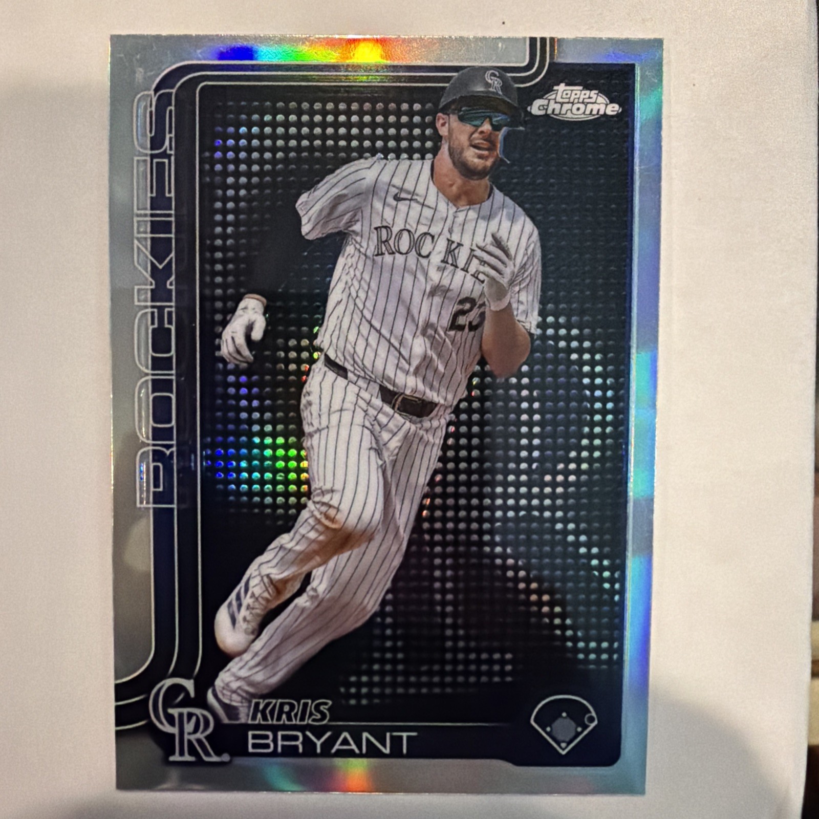 Kris Bryant 2025 Topps Chrome Lightboard Logo Variation Refractor #248 - Rockies
