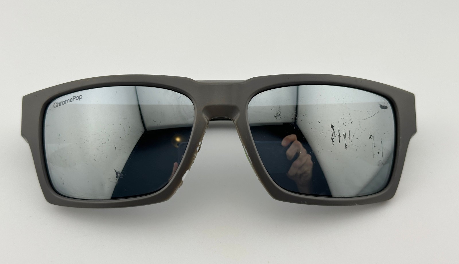 Smith Outlier 2 Sunglasses, Matte Cement Frame 57-16-135 - MISSING RUBBER - READ